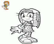 Coloriage tikal echidna girl with cobalt eyes